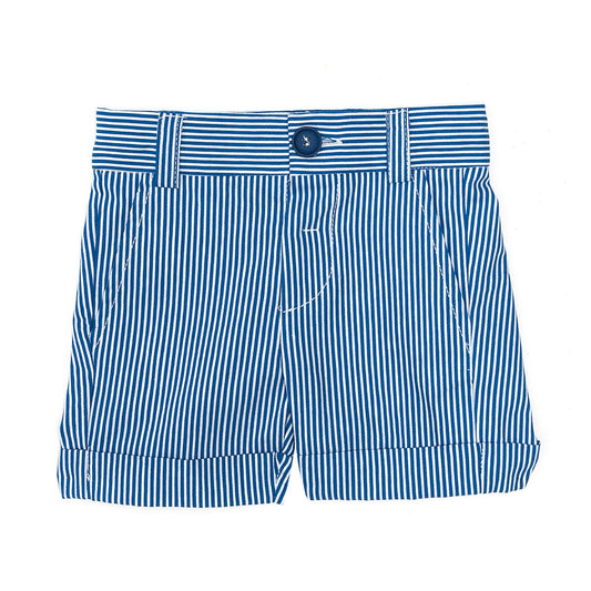 Pantaloncini in cotone a righe