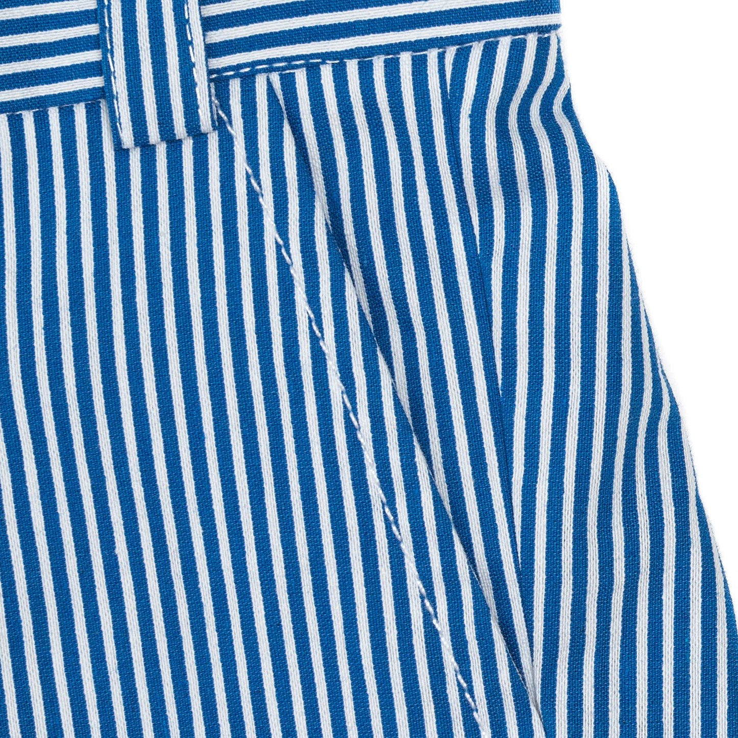 Pantaloncini in cotone a righe