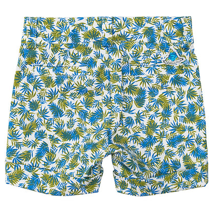Bermuda gabardina allover con risvoltino