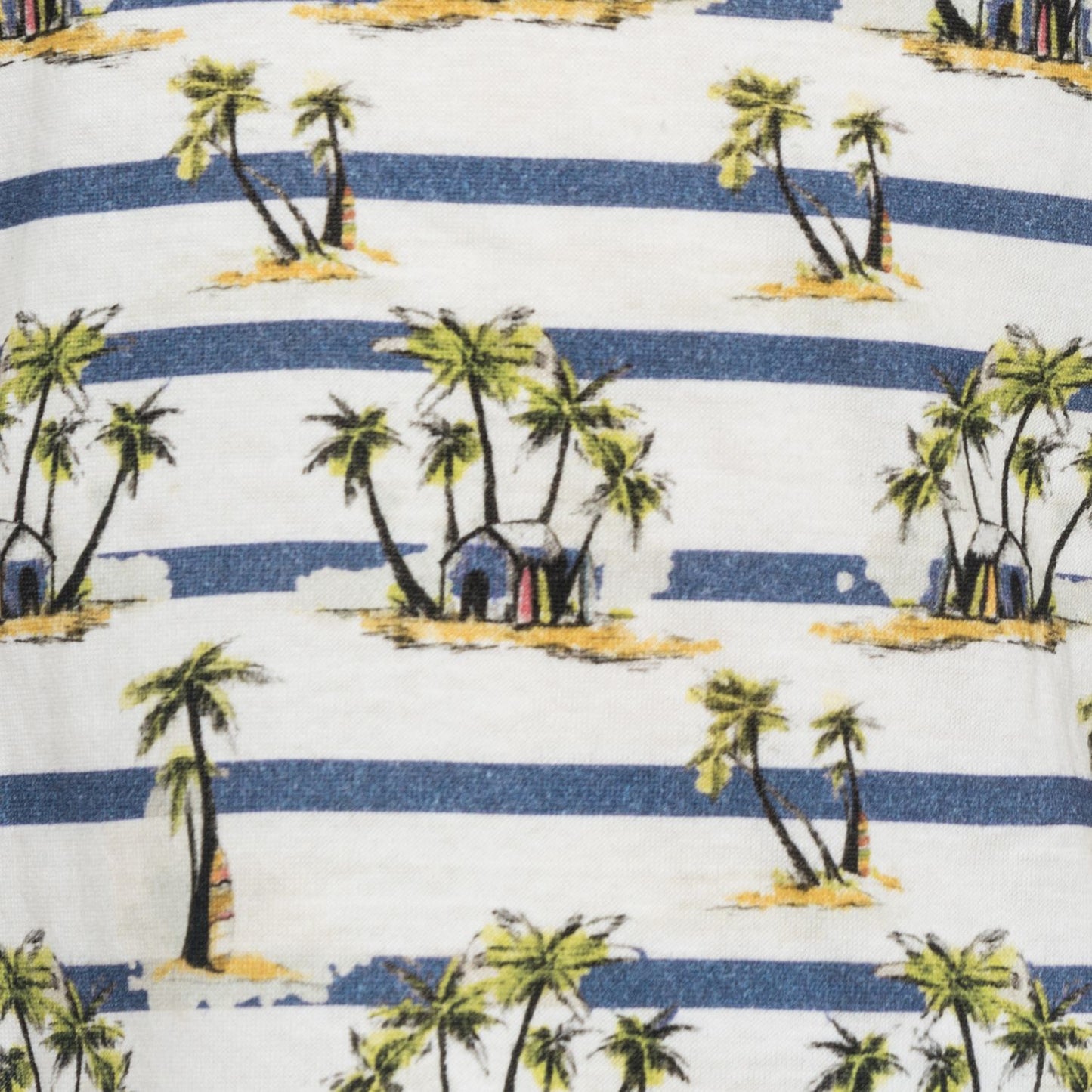 T-shirt cotone a righe palme
