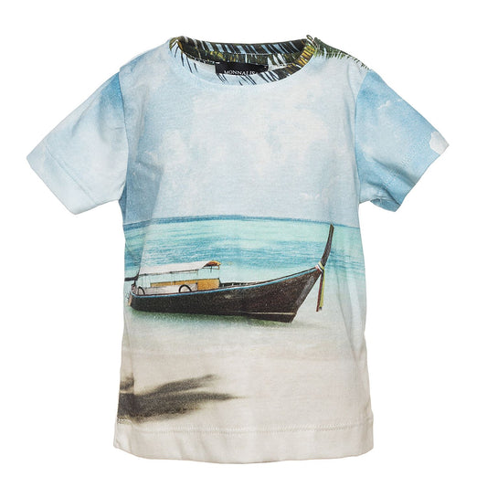 T-shirt cotone Hawaii con stampa