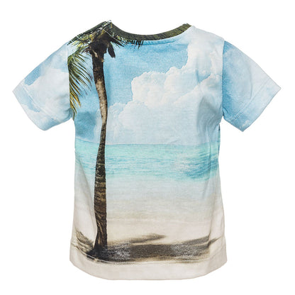 T-shirt cotone Hawaii con stampa
