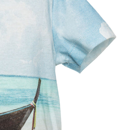 T-shirt cotone Hawaii con stampa