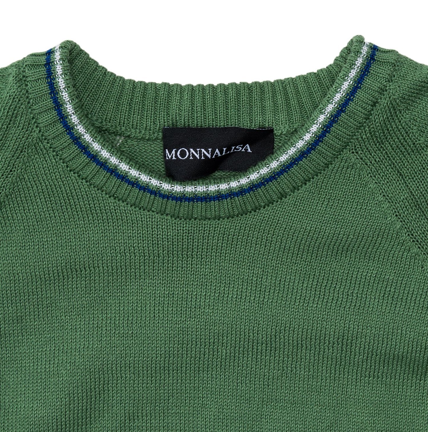 Pullover cotone con profili a costine