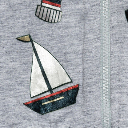 Felpa aperta in cotone