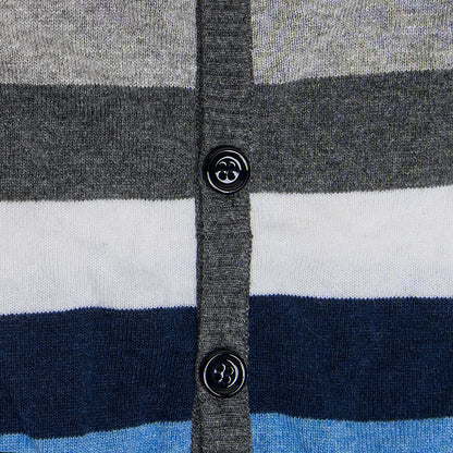 Cardigan multicolor righe