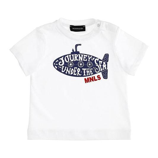 T-shirt in jersey, lettering