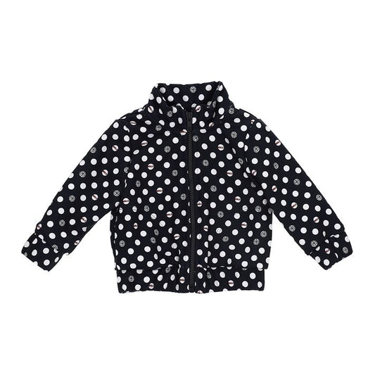 Open polka dot sweatshirt