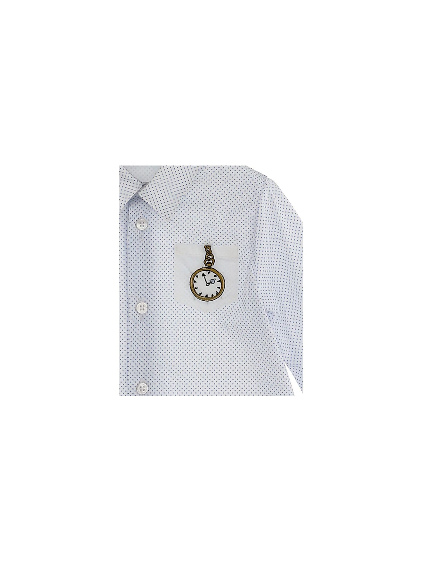 Camicia popeline microquadri taschino