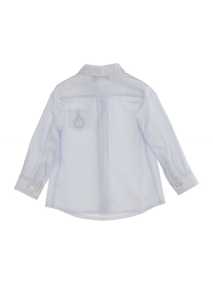 Camicia popeline microquadri taschino