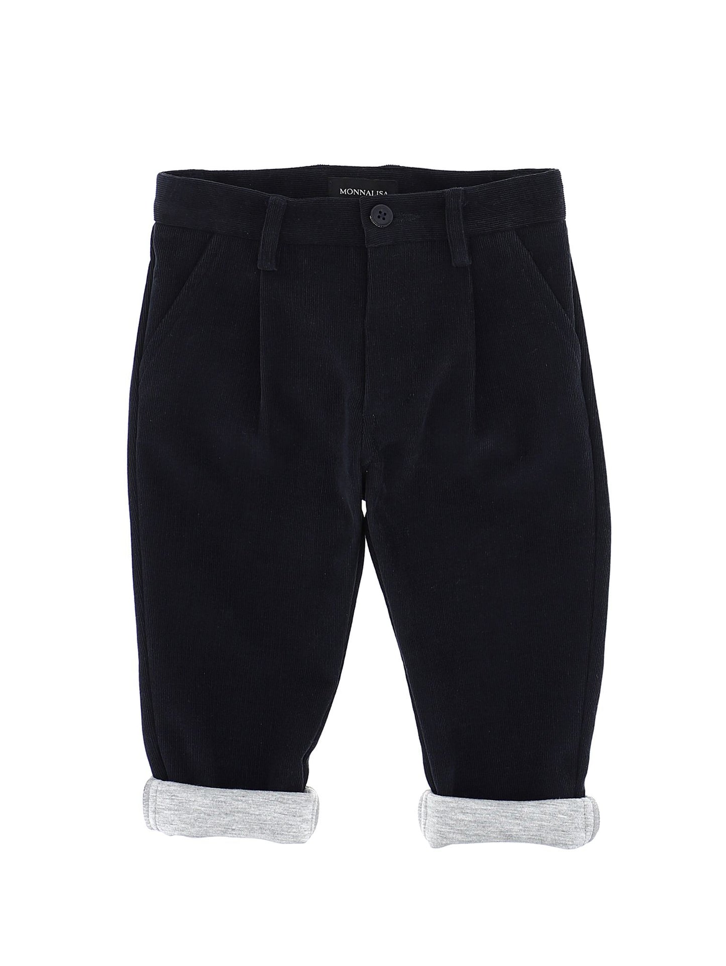 Pantaloni velluto pinces