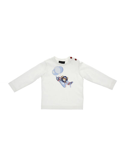 T-shirt jersey stampa aeroplano