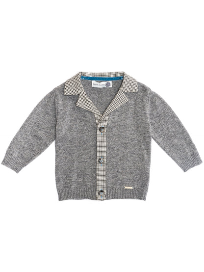 Cardigan pied-de-poule