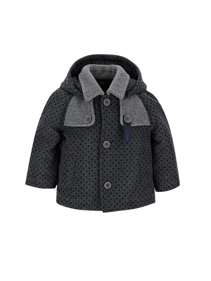 Polka dot flannel jacket
