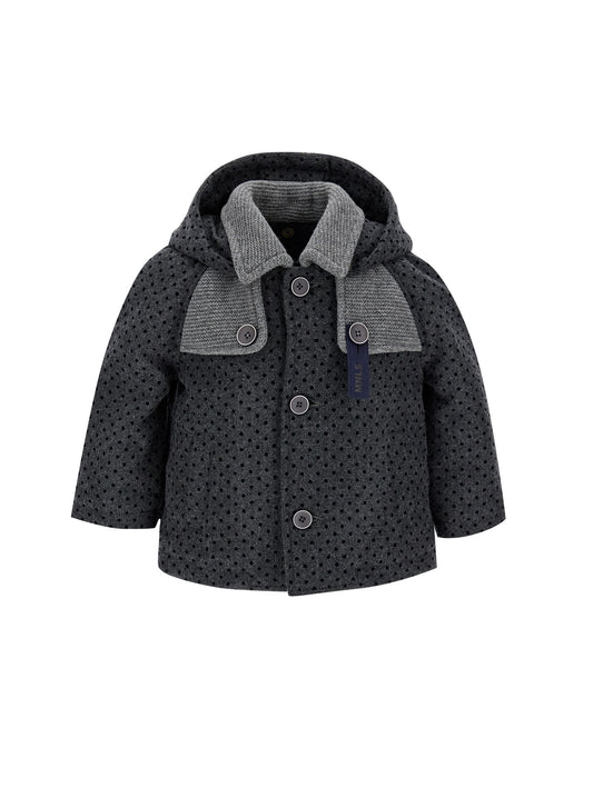 Polka dot flannel jacket
