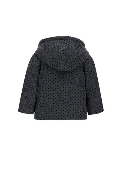Polka dot flannel jacket