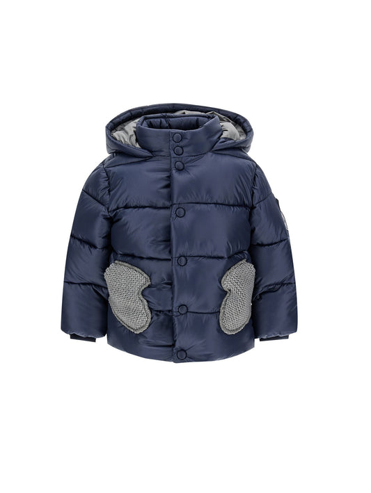 Down jacket with hood
