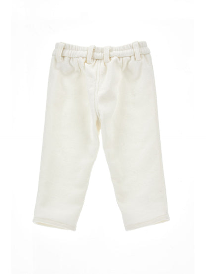 Pantaloni velluto con filetto