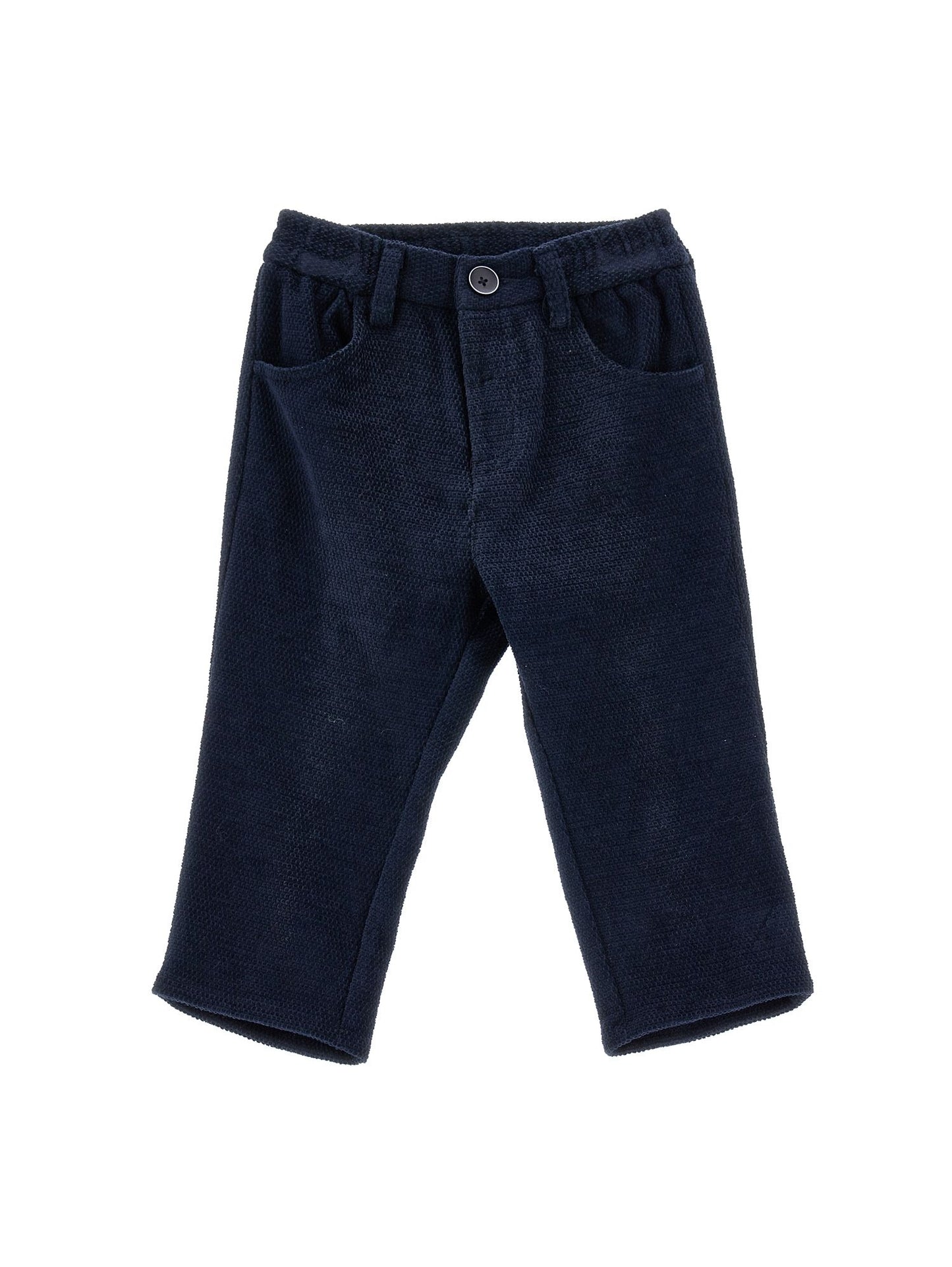 Pantaloni velluto con filetto