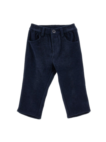 Pantaloni velluto con filetto