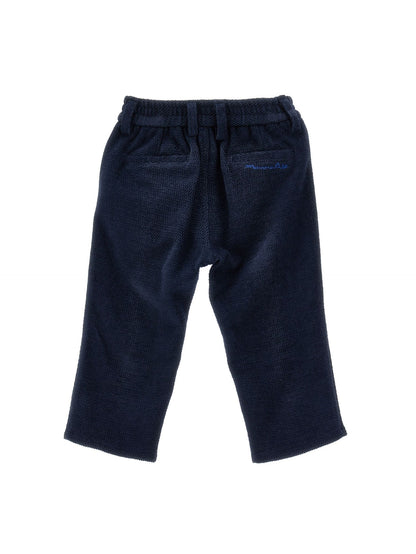 Pantaloni velluto con filetto