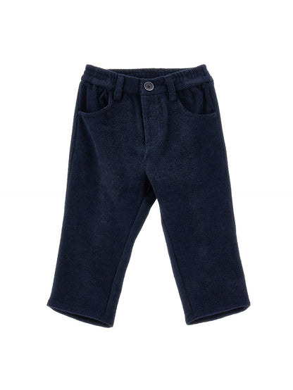 Pantaloni velluto con filetto