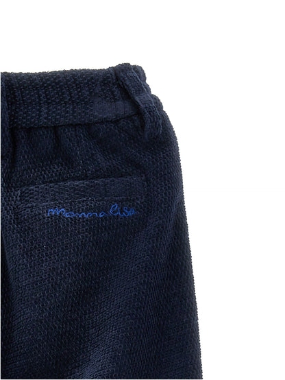 Pantaloni velluto con filetto