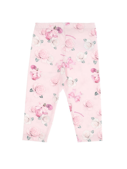 Rose Print Jersey Leggings