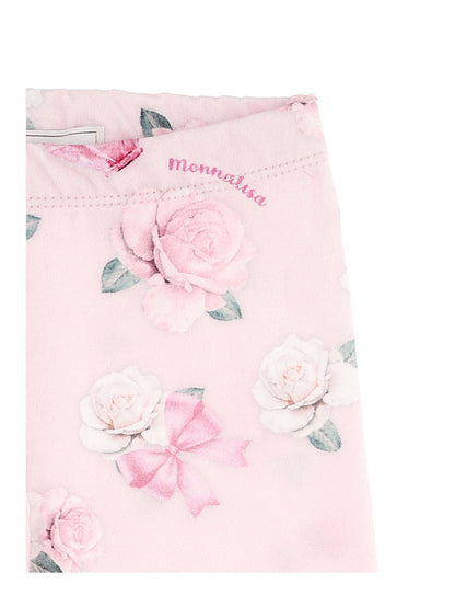 Rose Print Jersey Leggings