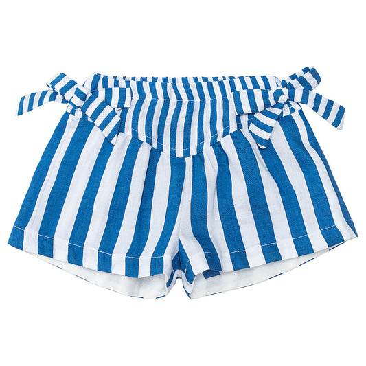 Striped piquet shorts