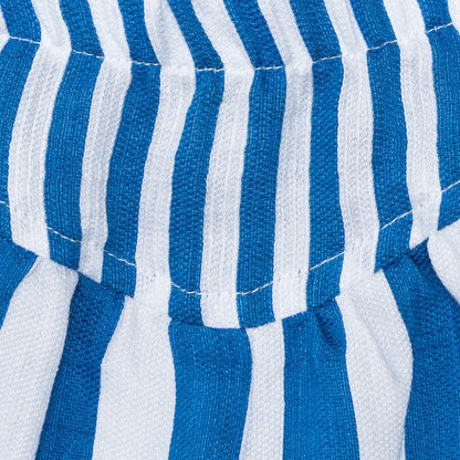 Striped piquet shorts