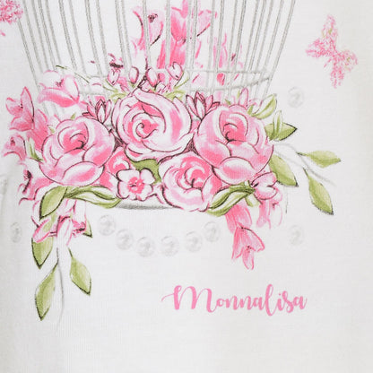 T-shirt stampa gabbietta