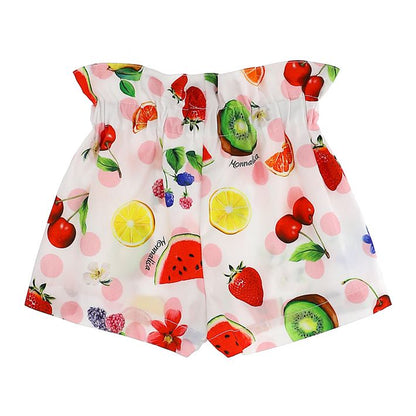 Printed poplin shorts