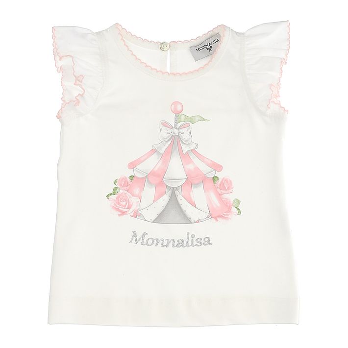 Girls' tank top with circus print