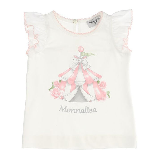 Girls' tank top with circus print