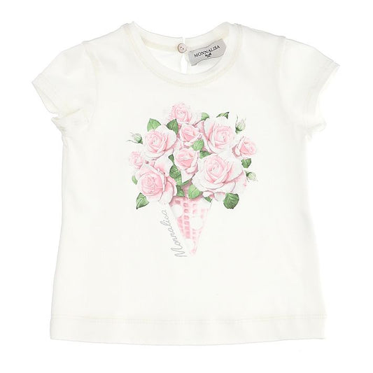 T-shirt cotone maxi bouquet