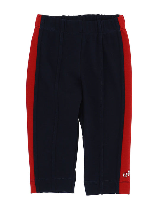 Milanese stitch trousers with side bands
