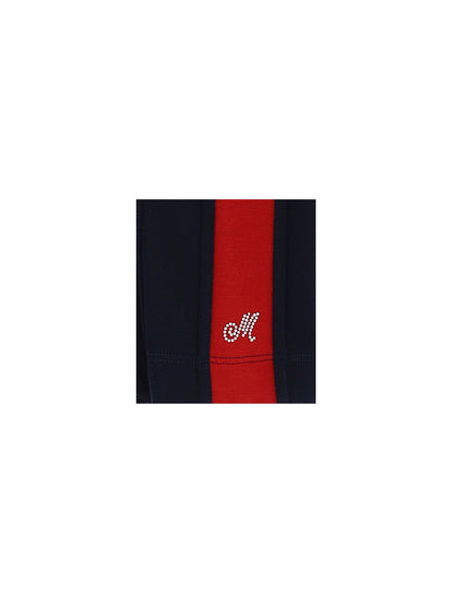 Milanese stitch trousers with side bands