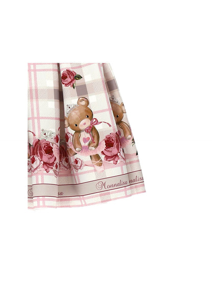 Neoprene skirt with teddy print