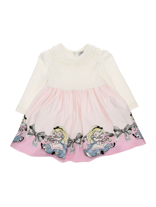 Milanese stitch dress with bows