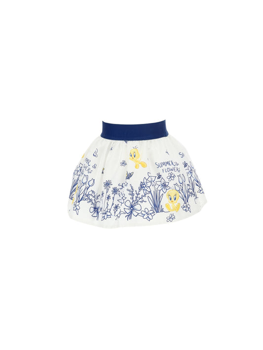 Tweety Poplin Skirt