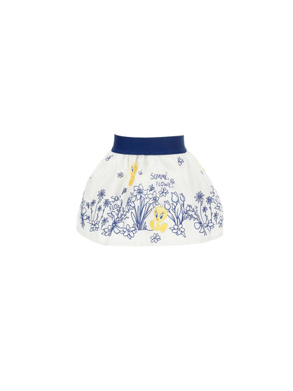 Tweety Poplin Skirt