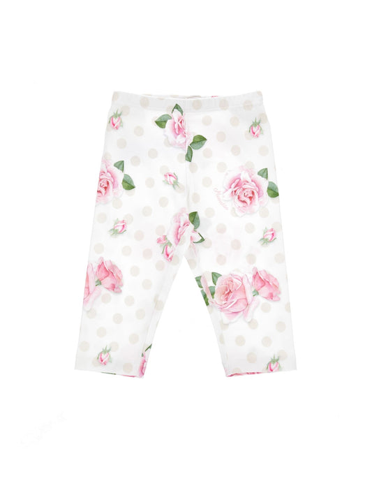 Leggings de punto floral