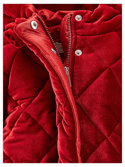 Quilted chenille duvet