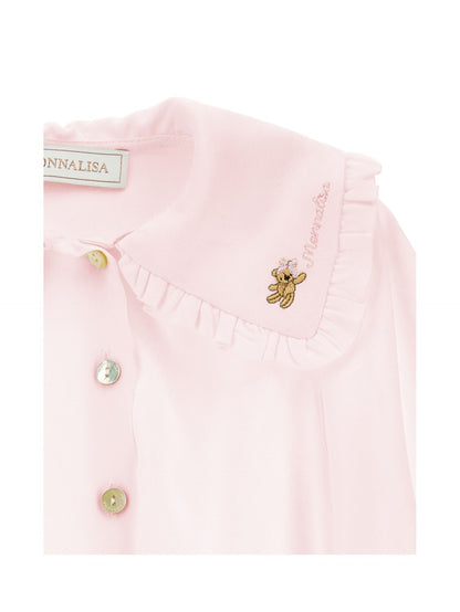 Embroidered twill shirt