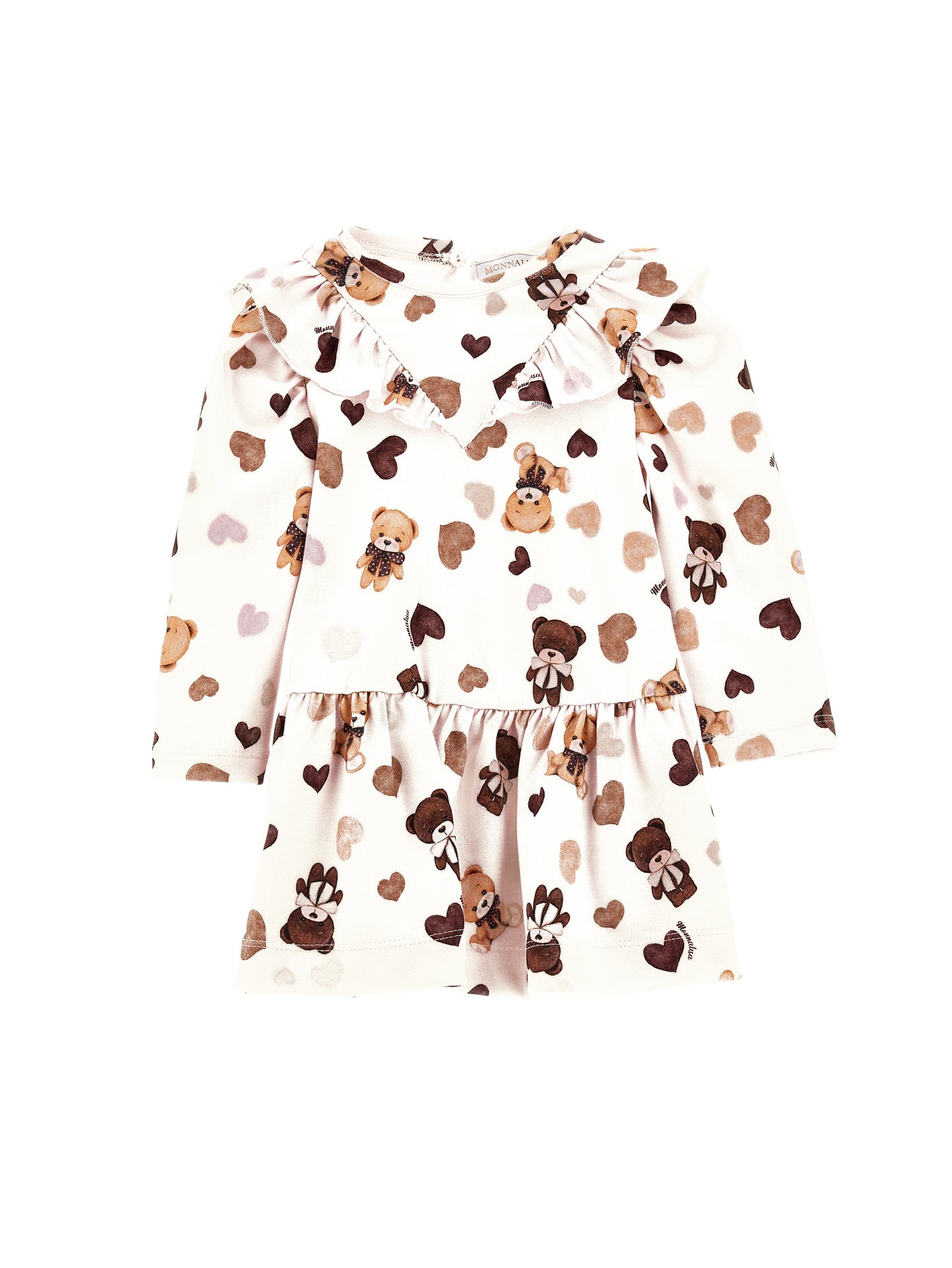 Abito jersey con balza