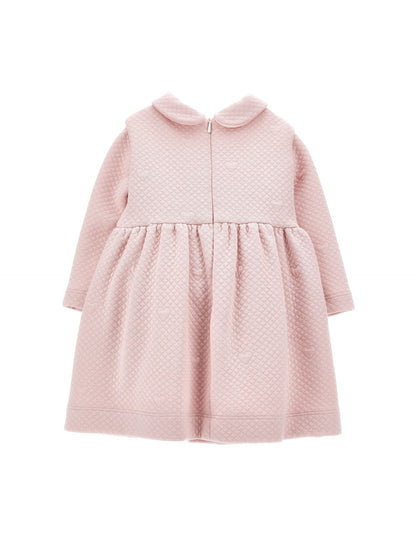 Jacquard dress with teddy bear