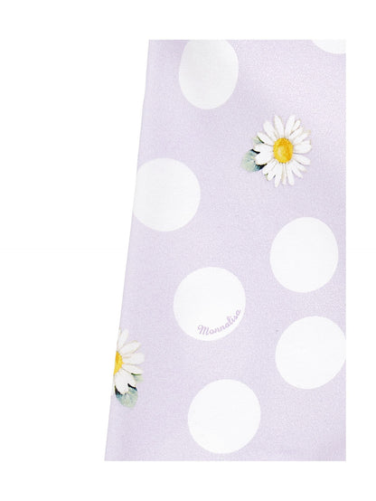 Leggings de punto con margaritas y lunares