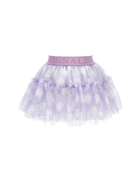 Gonna tulle pois e margherite