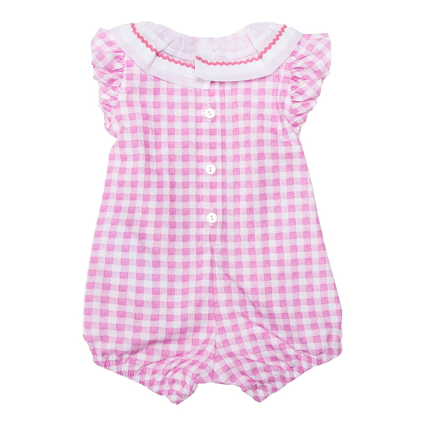 Daisy gingham romper